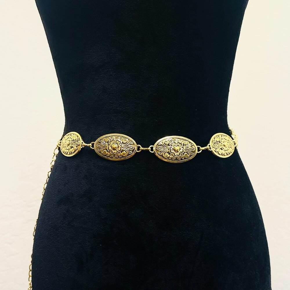 Bohemian Metallic Waist Chain Belt
